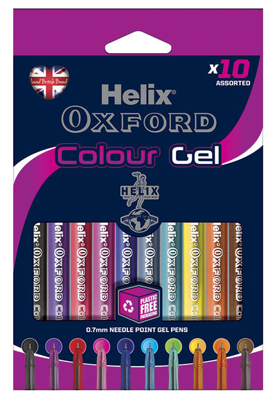 Colour Gel Pens Assorted x 10