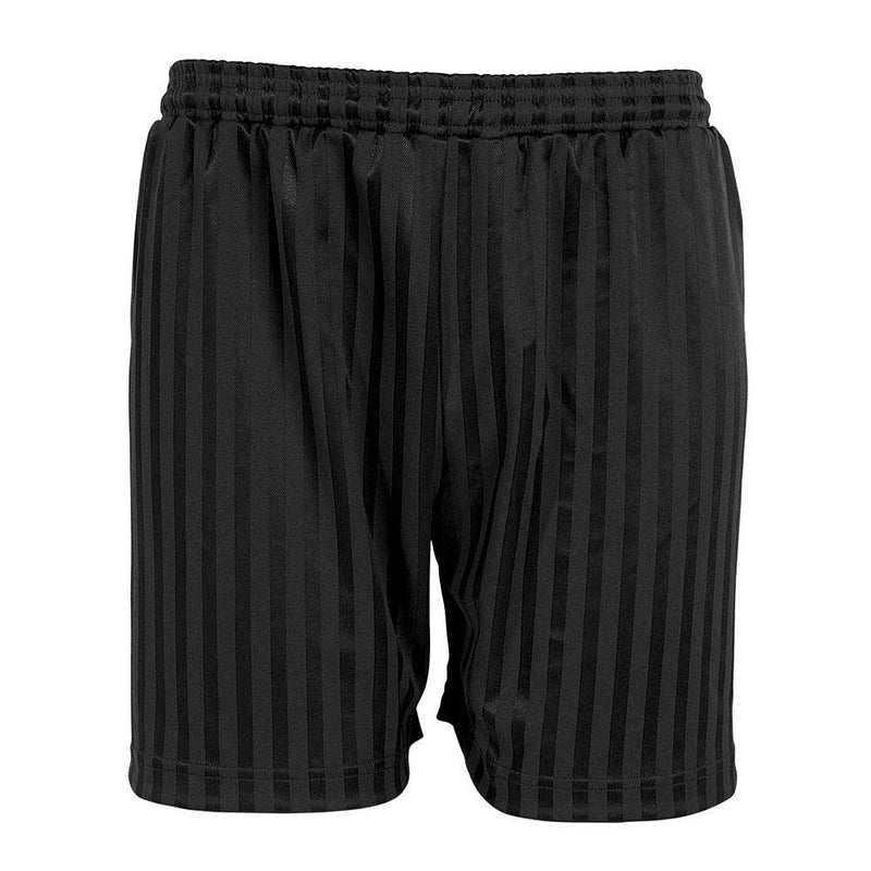 Black Shadow Stripe Sports Shorts