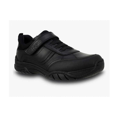 velcro black school shoes