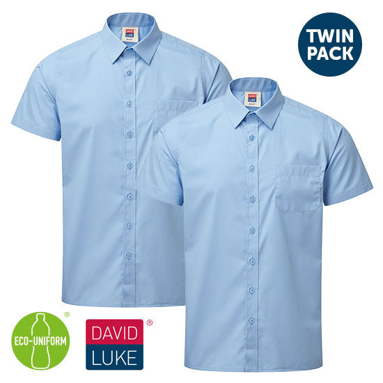 DL81 Twin Pack Blue Short Sleeved Shirt