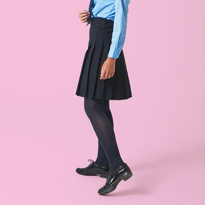 DL972 Senior Girls Black Pleated School Skirt