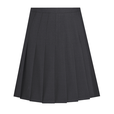 DL972 Senior Girls Black Pleated School Skirt