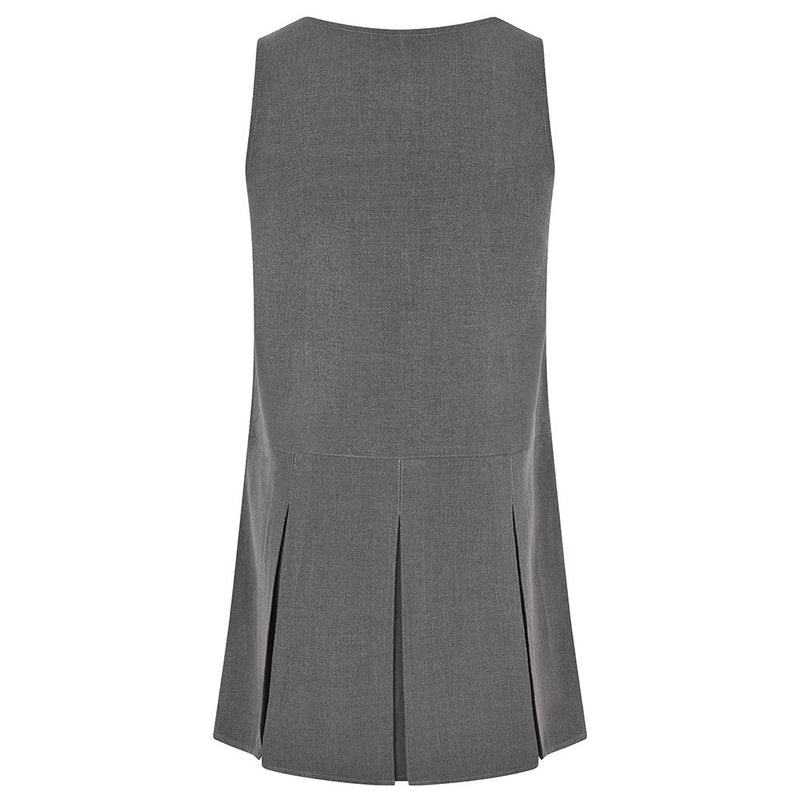 Flower Embroidery Grey Pinafore