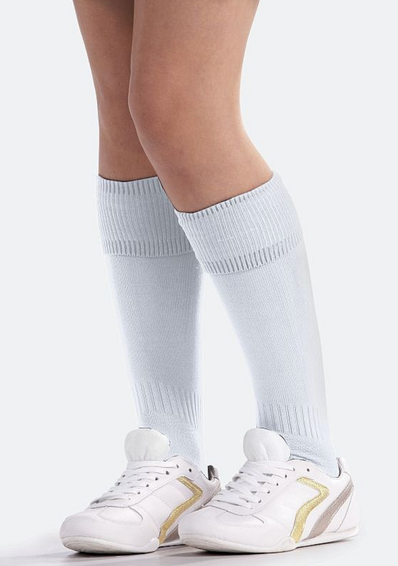 Long White Sports Socks